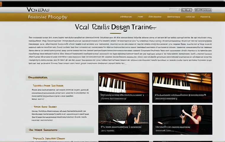 보컬트레이너 마케팅 전략 - Professional Vocal Trainer Website**
"A clean and modern website design showcasing a vocal trainer....